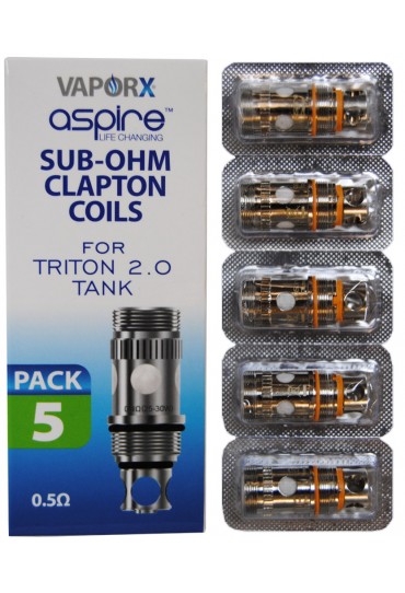 Aspire Triton Clapton Replacement Coils 0.5ohm - 5pck