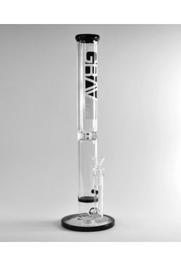 Grav Labs Tube - 16'' Glass Bong - Black